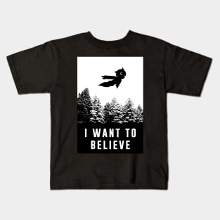 I want to Believe Astro Kids T-Shirt